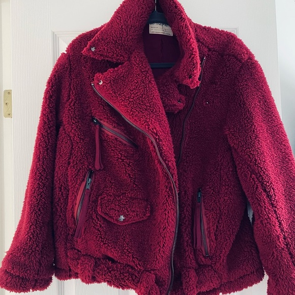 Free People. Sherpa Moto Style Jacket. - Picture 3 of 3